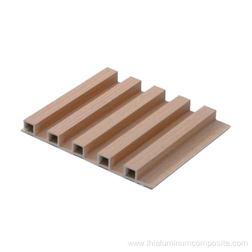 Water Proof Wood Plastic Composite Cladding Fluted Wood